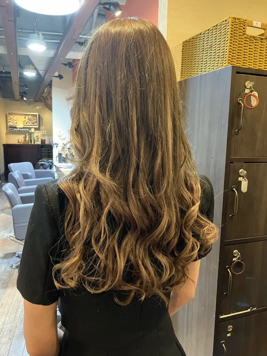 ロング カラー ヘアアレンジ ロング ✂️ワタナベ コウジ✂️のヘアスタイル