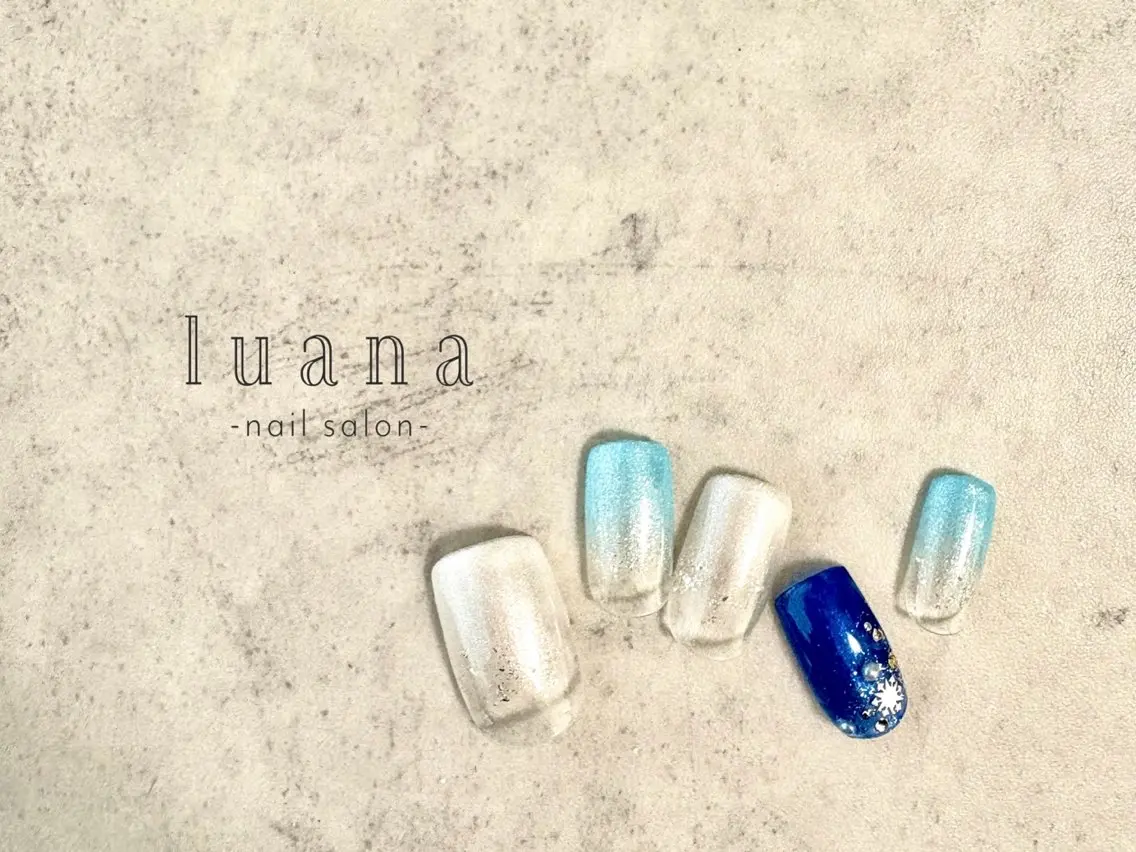 ネイル フットネイル ジェルネイル 韓国ネイル マグネットネイル 持ち込み luana ネイルサロンのネイルデザイン