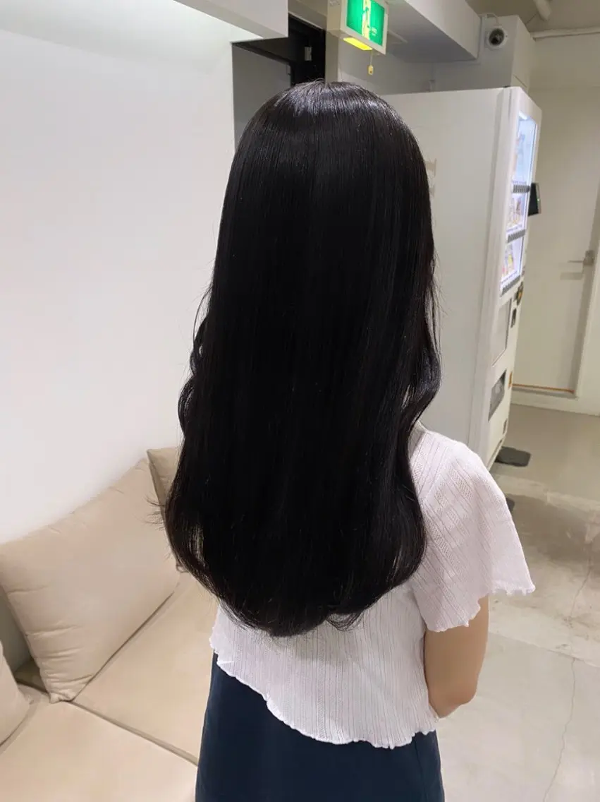 ロング レイヤーカット カット トリートメント 韓国レイヤー/ 縮毛矯正🎀minaのヘアスタイル