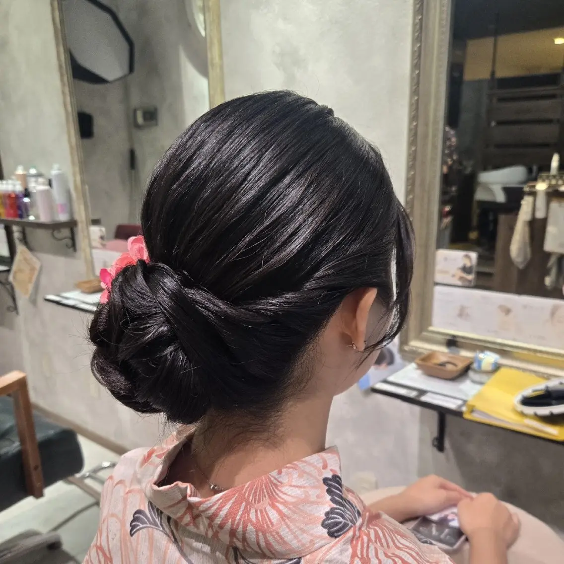 ロング ヘアアレンジ ヘアセット テラスオブベル 林のマツエク・マツパデザイン