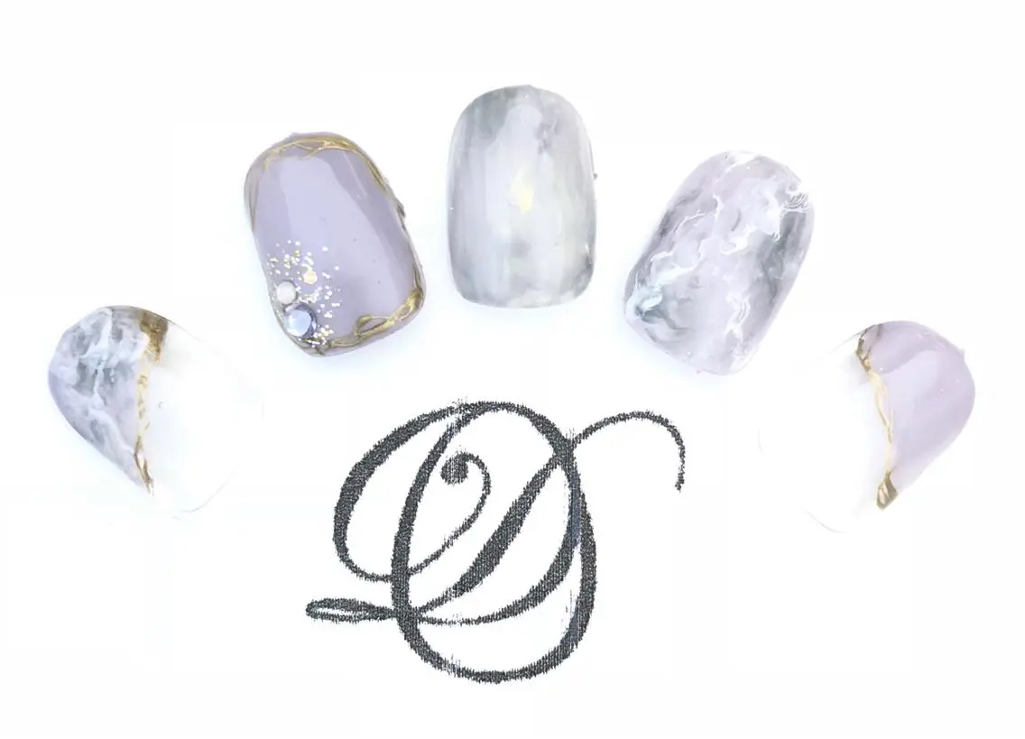 セミロング カラー ネイル NAILSALON DIANAのネイルデザイン
