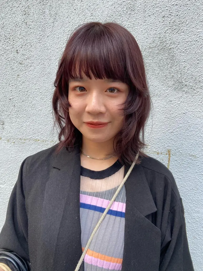 🤍こだわりの顔まわり・前髪カット+艶カラー < ファッション > +トリートメント🤍の写真