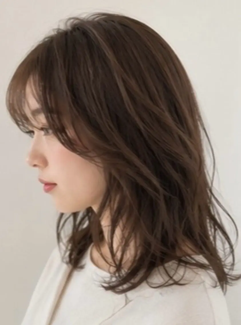セミロング 坂本 雅哉のヘアスタイル