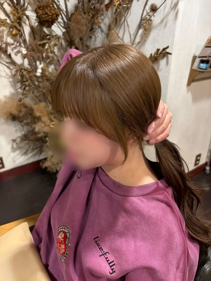 ロング 顔周りカット レナ🧸🤎 アメリシュシュのヘアスタイル