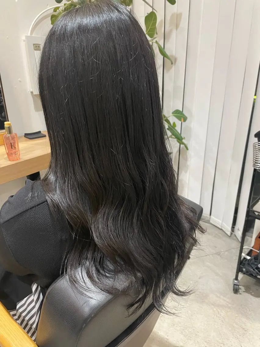 ロング カラー パーマ ヘアアレンジ ロングレイヤー レイヤーカット ロング 一箭 恵梧/ロングヘアのヘアスタイル
