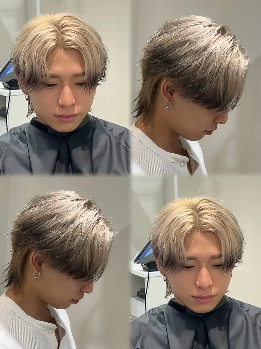メンズ メンズハイトーン ヘアカラー 🔥メンズヘア🔥 かいきのヘアスタイル