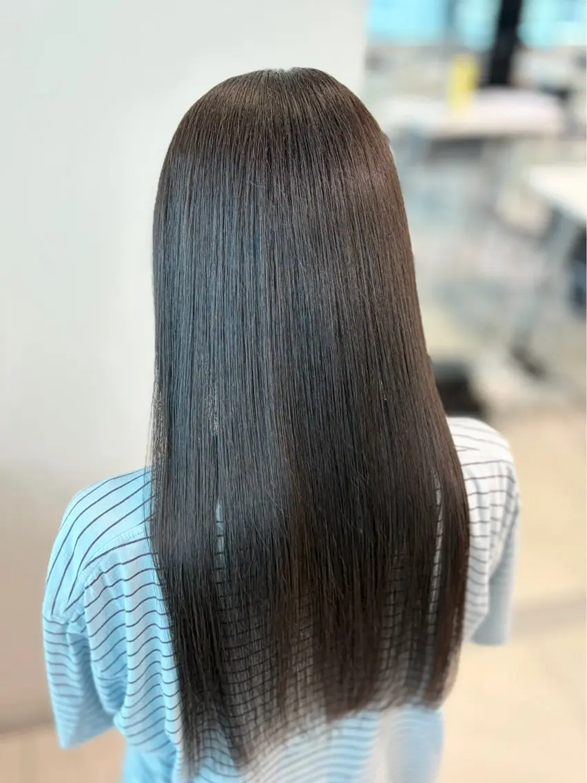 セミロング カラー アッシュ ブリーチ 透明感カラー ブリーチなしカラー オレンジ ヘアカラー 🤍透明感カラー hayato🤍のヘアスタイル
