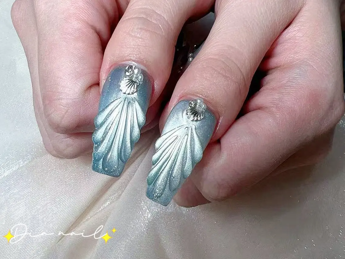 ネイル フットネイル 韓国ネイル レース マグネットネイル ニュアンスネイル ハンドネイル Dia nail サロンのネイルデザイン