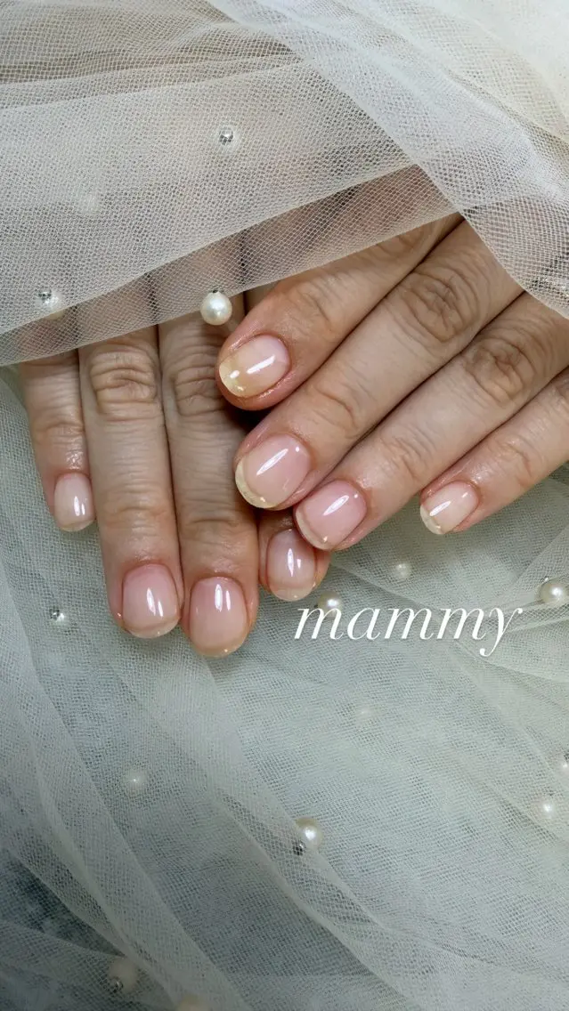 ネイル クリアネイル ハンドネイル mammy マミーのネイルデザイン