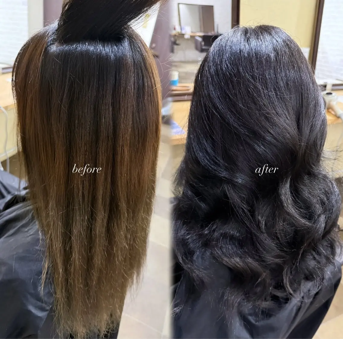 ロング ヘアカラー トリートメント ⠀ 流菜のヘアスタイル