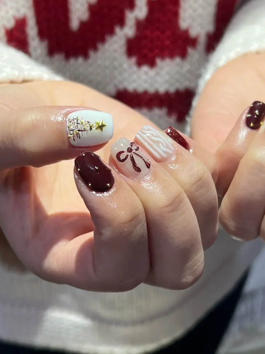 ネイル ハンドネイル Hata nail 🎀個性派ニュアンスのネイルデザイン