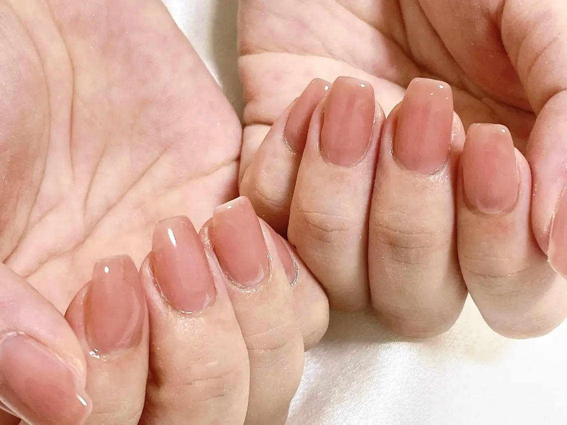 ネイル アニマル柄 オーロラネイル フットネイル フレンチネイル ジェルネイル ハンドネイル mogu nailのネイルデザイン