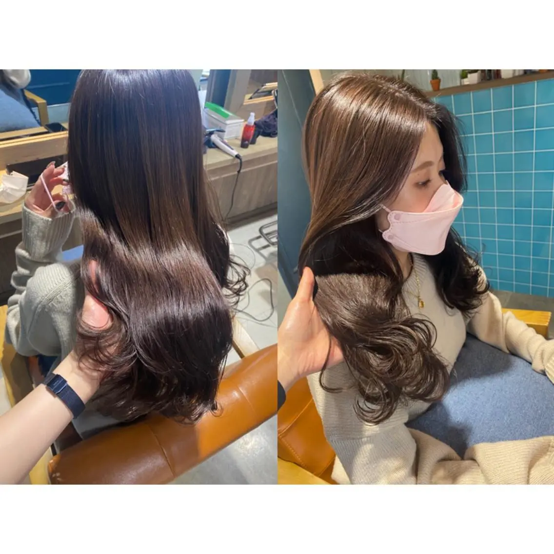 カラー ベージュカラー 🩵盛れる顔周りヘア EMI🩵のヘアスタイル