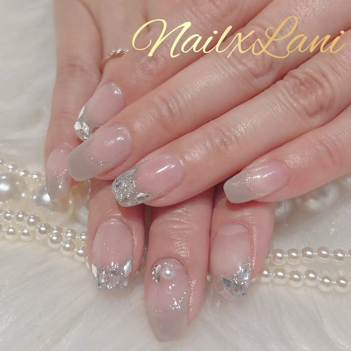 ネイル フットネイル ジェルネイル マグネットネイル パラジェル Nail×Lani 深爪矯正対応◎のネイルデザイン
