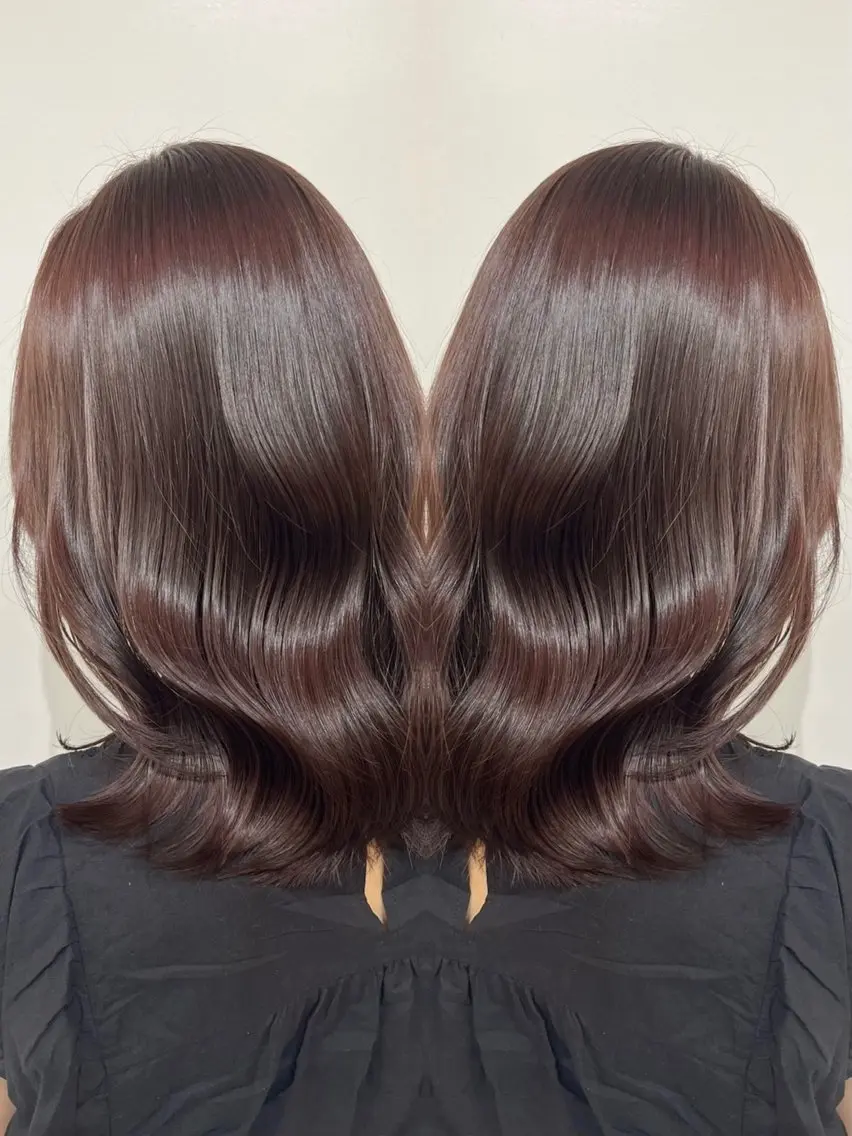 セミロング カラー カット ヘアカラー トリートメント 🩵レイヤー✖︎ 髪質改善🩵リョウヤのヘアスタイル