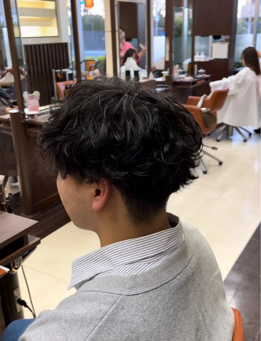 ショート パーマ メンズ マッシュ メンズパーマ 刈り上げ 🧊メンズ特化🧊 高木航希のヘアスタイル