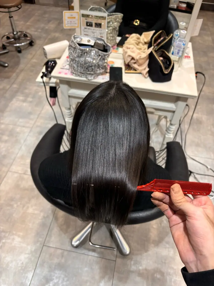 セミロング 伸ばしかけ 髪質改善 髪質改善 田中大貴のヘアスタイル