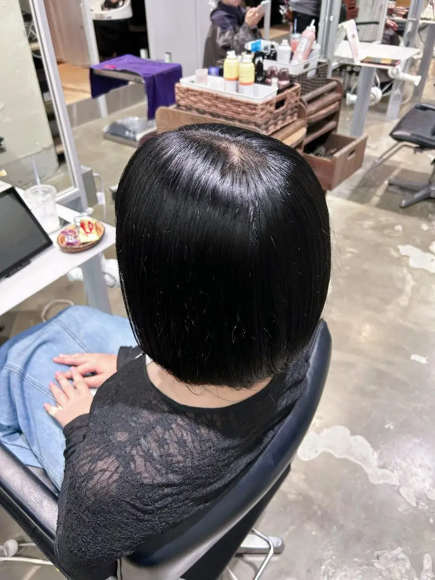 カラー 黒髪 透明感カラー Helena リンカ🎀のマツエク・マツパデザイン
