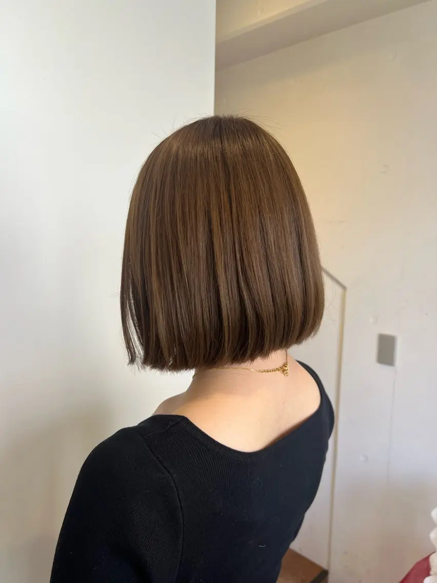 カラー ヘアカラー トリートメント linna / 高槻 /透明感カラーのヘアスタイル