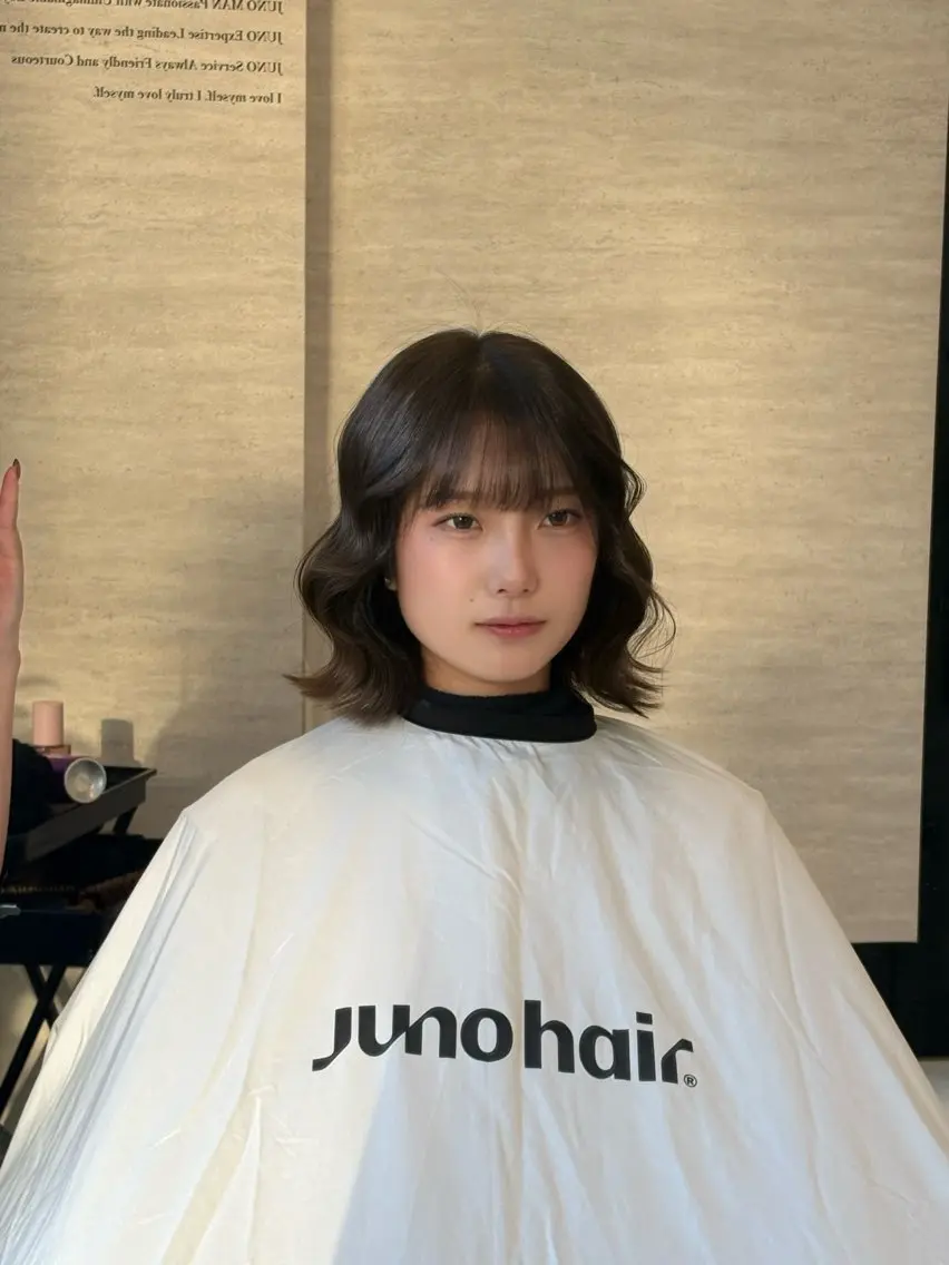ミディアム カラー ヘアアレンジ ヘアカラー JUNOHAIR. MIAN.⋆𝜗𝜚のヘアスタイル