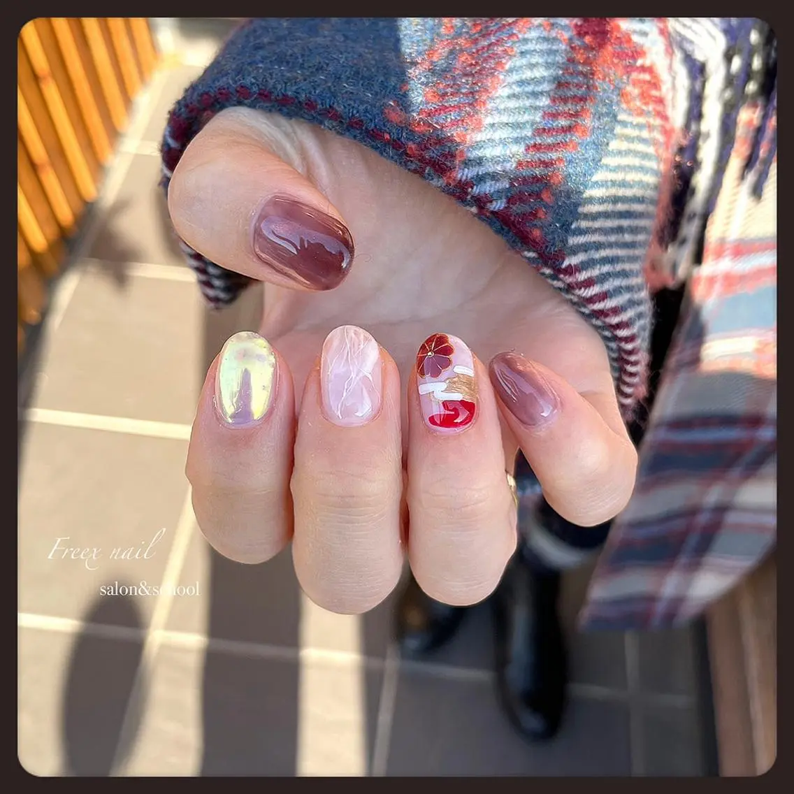 ネイル 持ち込み ハンドネイル ハンドケア freex nail /ニュアンス/個性派のネイルデザイン
