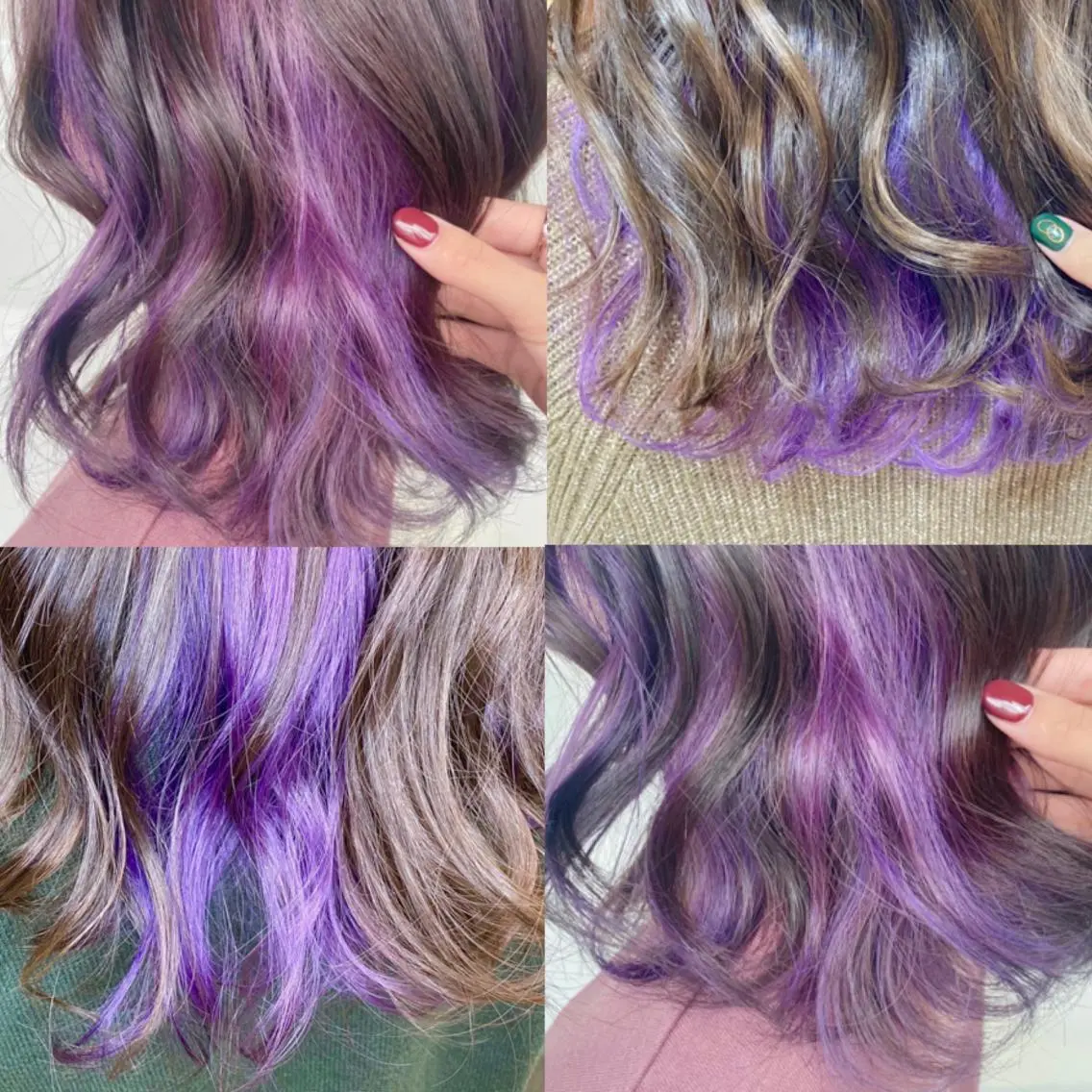 ミディアム ヘアカラー レイヤー/艶髪カラー 森本くるみのヘアスタイル