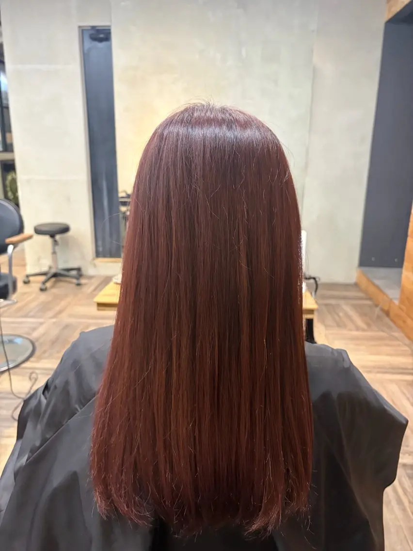 カラー ブラウンカラー ピンクカラー クオルシアカラー ヘアカラー La fith 新田のヘアスタイル