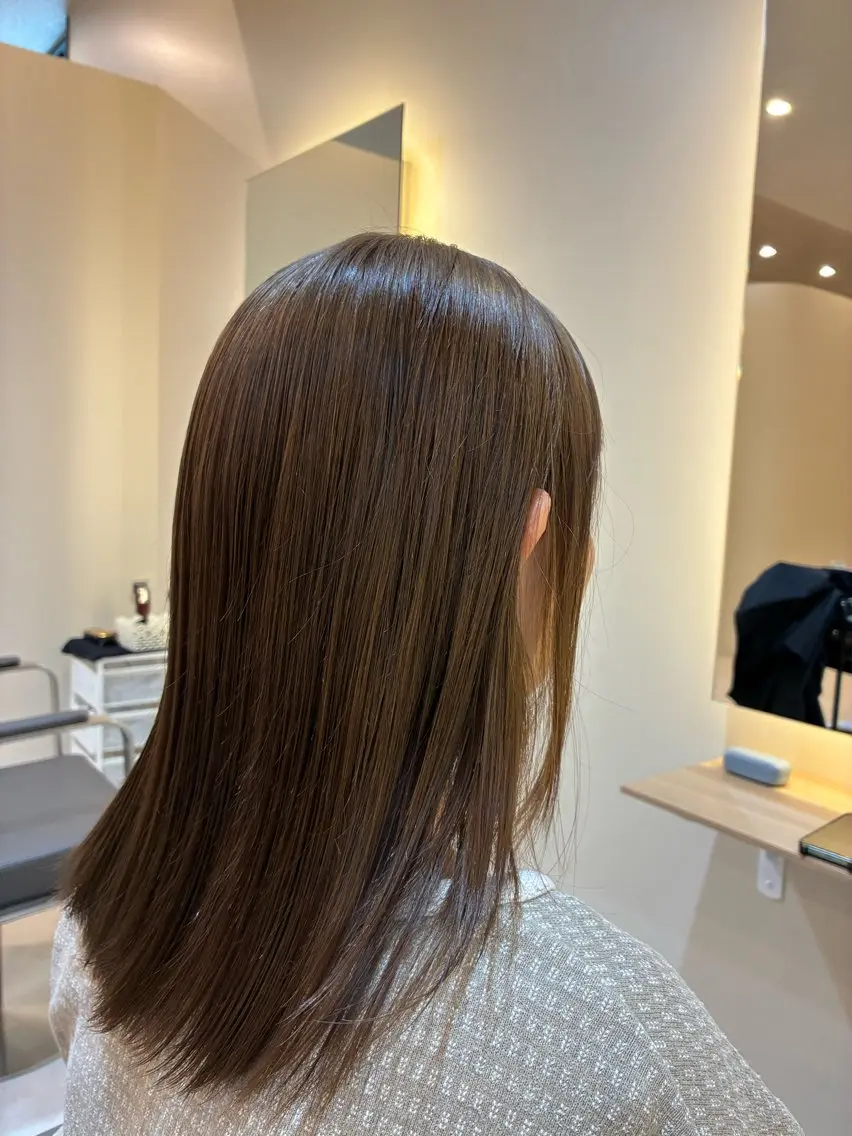 ミディアム ReAN あおいのヘアスタイル