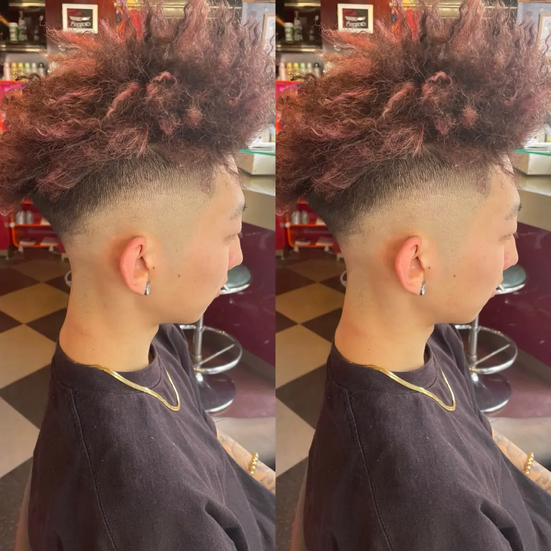 メンズ フェードカット スキンフェード 👑派手髪/カット 👑ANRYのヘアスタイル