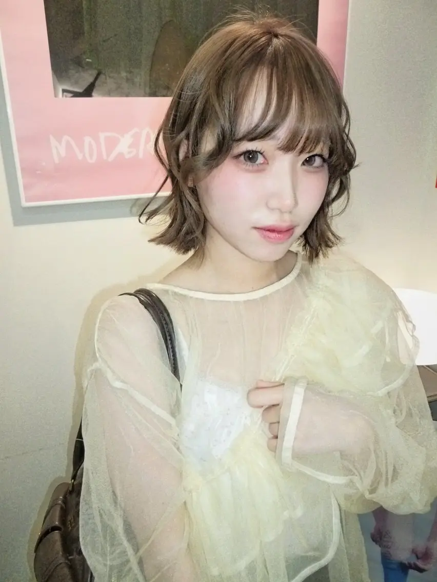 ミディアム ヘアカラー miteゆい カラーモデル募集のヘアスタイル
