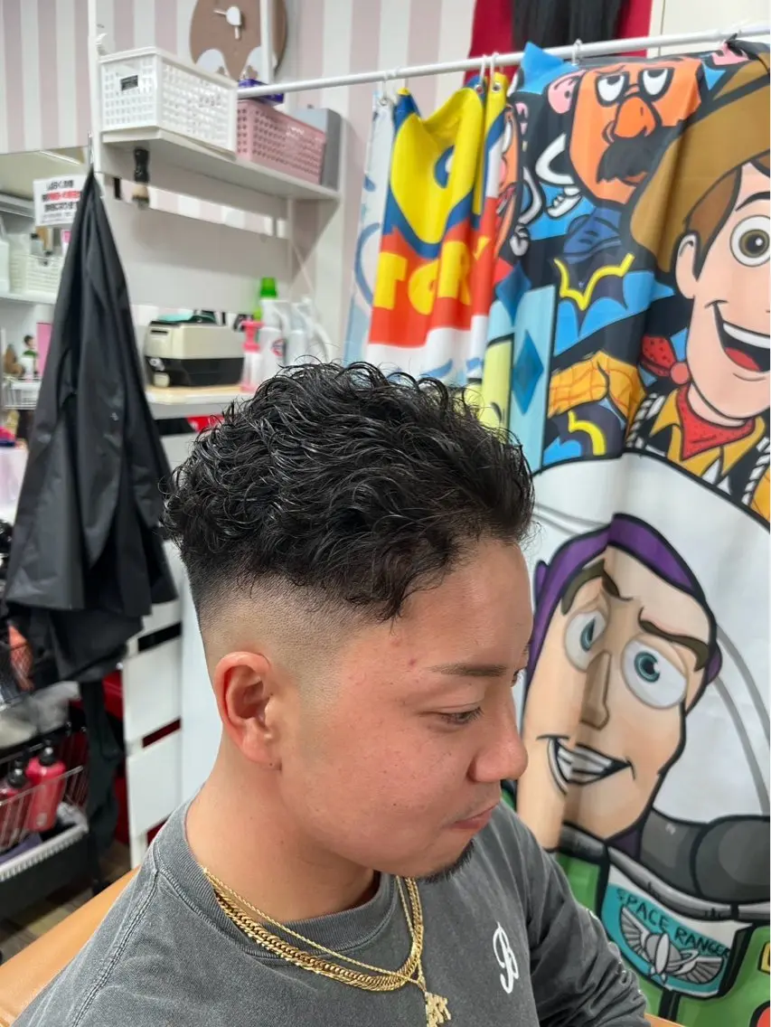 パーマ メンズ カット パーマ 宮本 さゆりのヘアスタイル