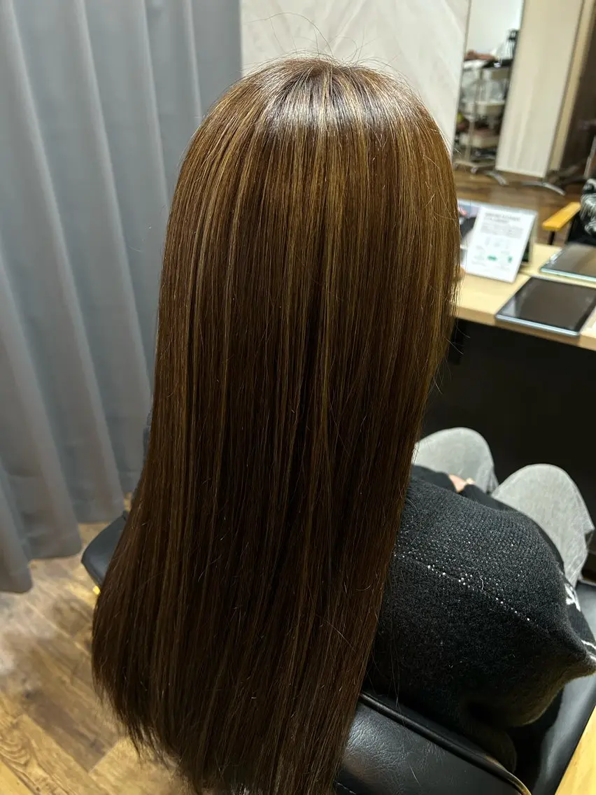 ロング カット ヘアカラー TELA HAIR 永井のヘアスタイル