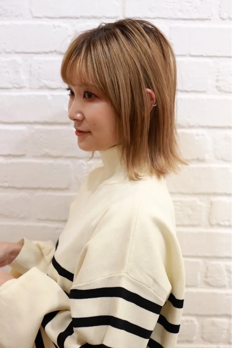 ショート カラー パーマ ナカ ヒサシのヘアスタイル