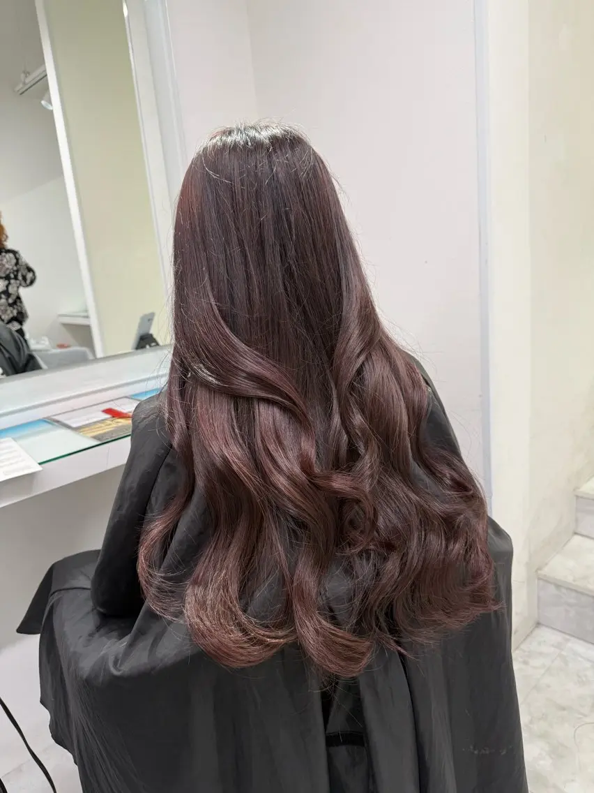 カラー ヘアカラー トリートメント ヘッドスパ ヘアセット ブリーチなし透明感 💗RYOTAのヘアスタイル