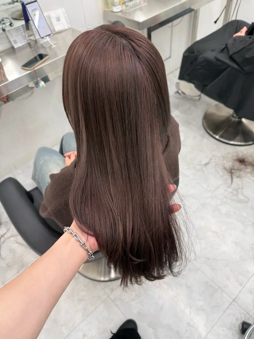 ロング カラー ヘアカラー トリートメント 中韓レイヤー/ ブラウン🤎はやとのヘアスタイル
