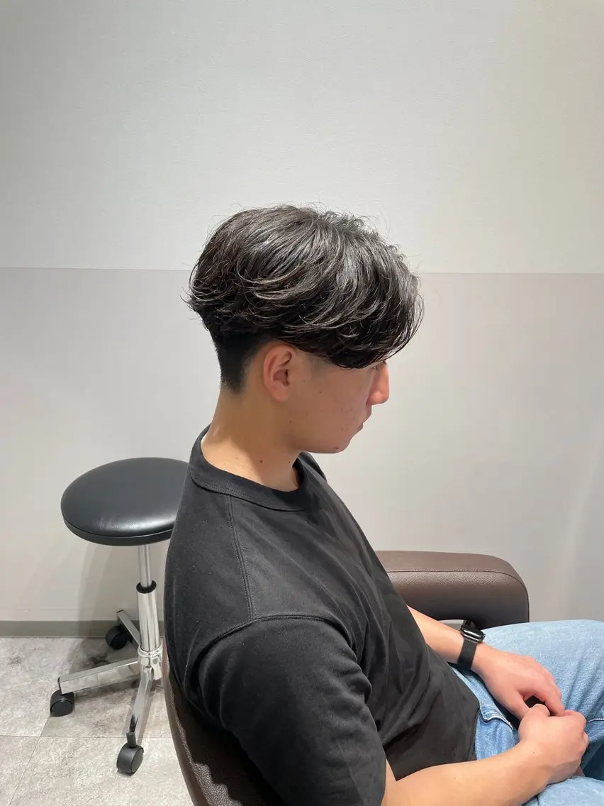 パーマ メンズ メンズパーマ ニュアンスパーマ カット パーマ 飽田 優人のヘアスタイル