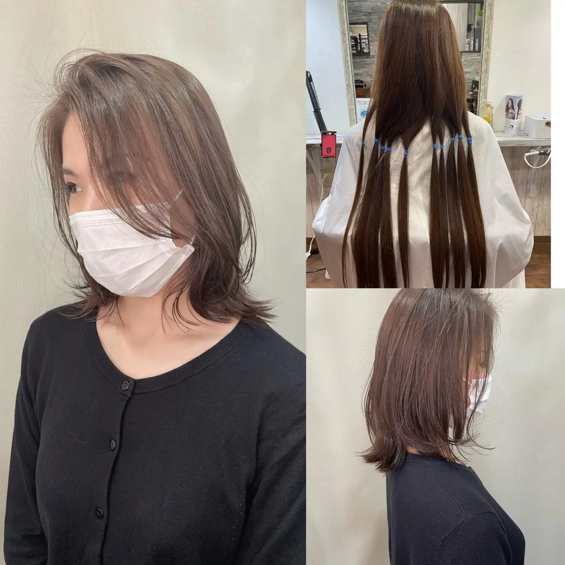 ミディアム 外ハネヘア 高原 ジュンのヘアスタイル