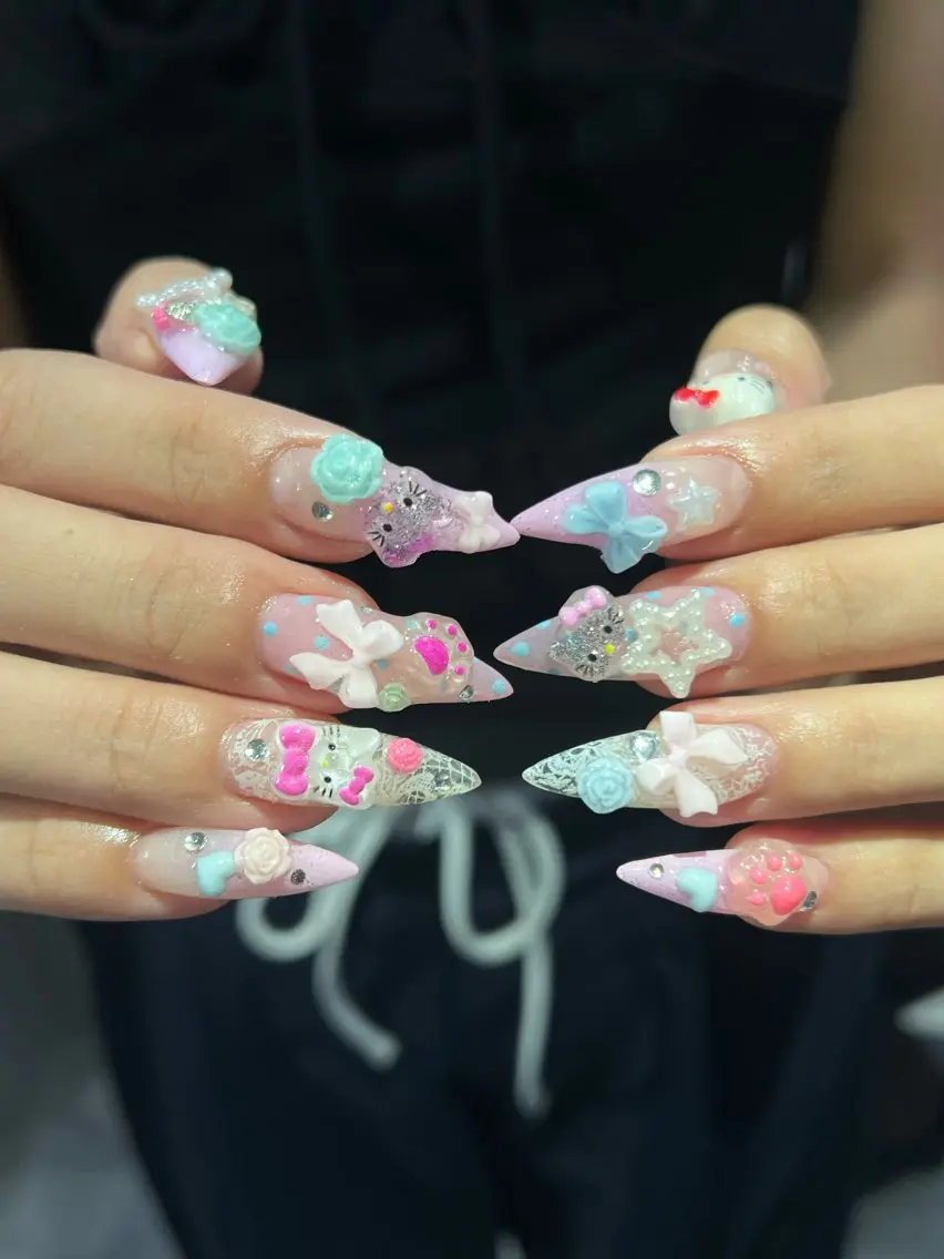 ネイル ハンドネイル Hata nail 🎀個性派ニュアンスのネイルデザイン