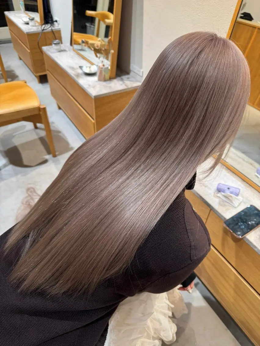 【ツヤ髪ダブルカラー*】ブリーチ+カラー+トリートメント/新宿の写真