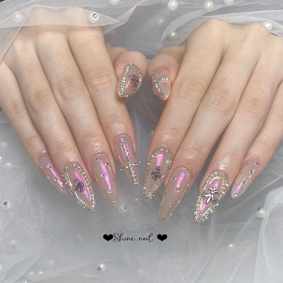 ネイル サイナネイル🎀 長さ出し専門店のネイルデザイン