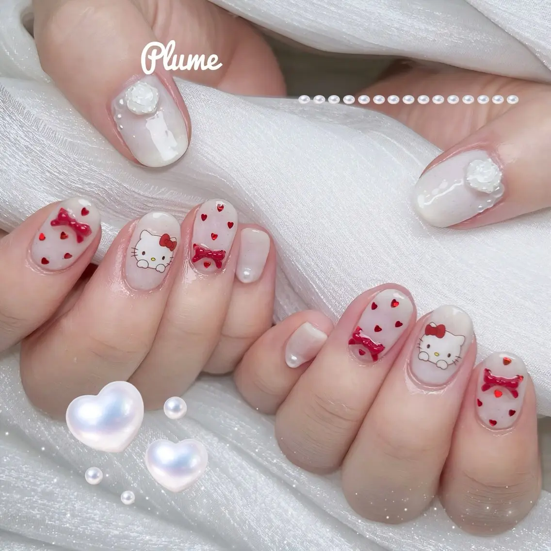 ネイル ハンドネイル plume nail ☆韓国ネイルのネイルデザイン