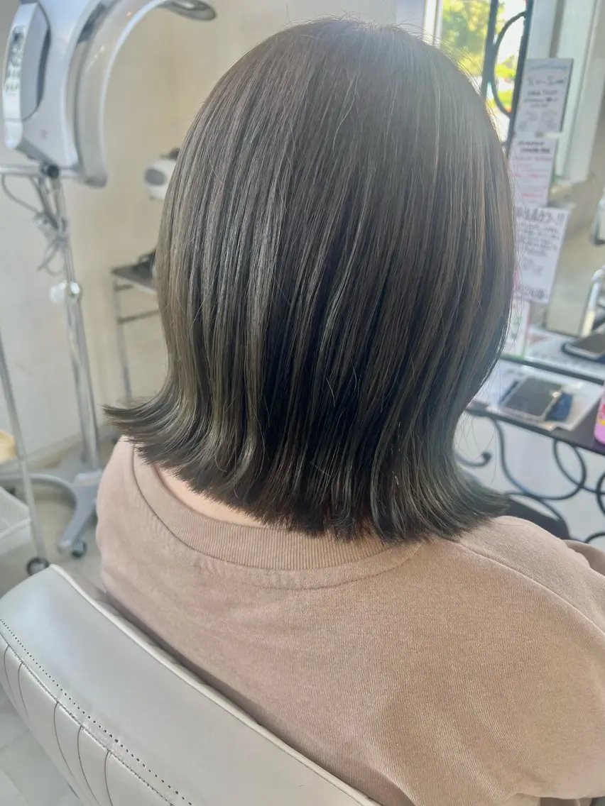 ミディアム カラー Rapt.HAIR 中村 知里のヘアスタイル