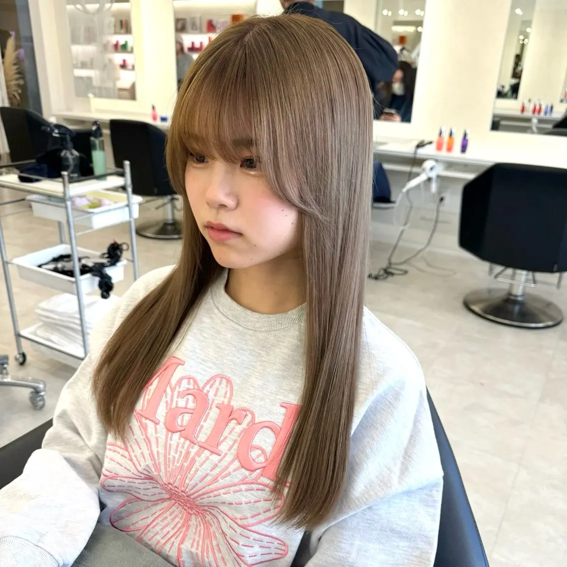 ロング カラー カット ヘアカラー トリートメント ♡ParveMix NANO♡のヘアスタイル