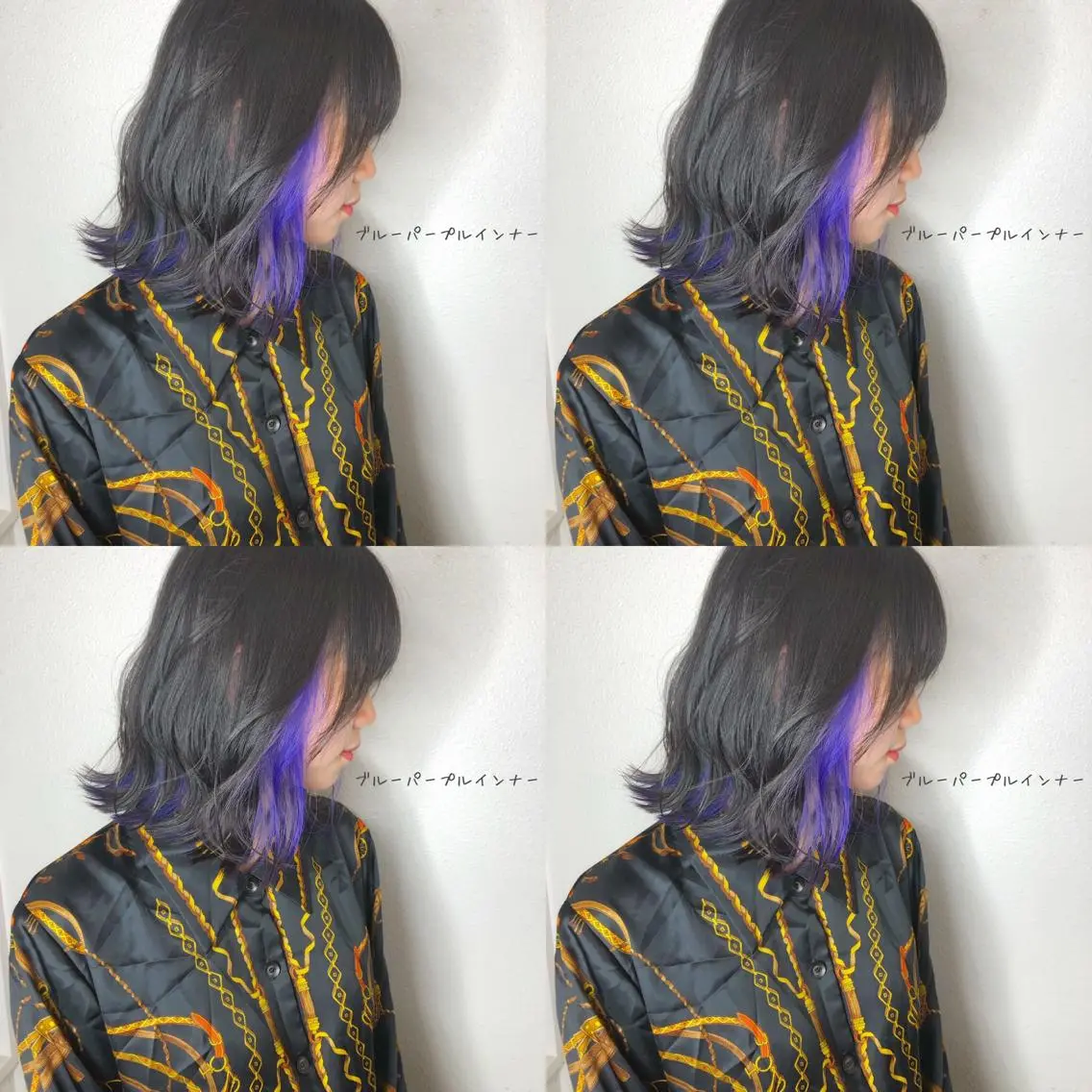 ショート カラー ブリーチ ブルーカラー ネイビーカラー あさだ しゅうたろうのヘアスタイル