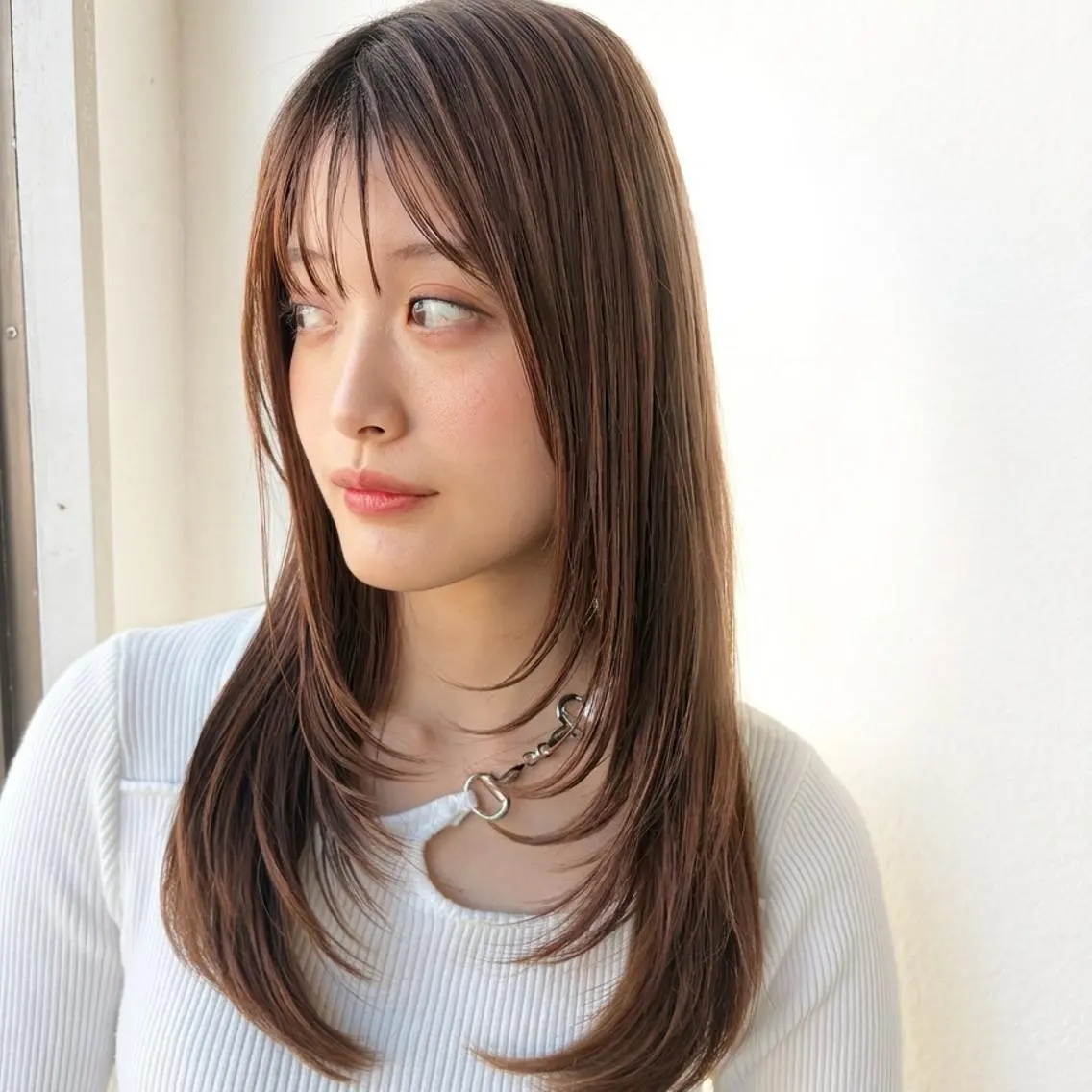 ロング 艶髪ストレート❇️ レイヤー❇️出町光流のヘアスタイル