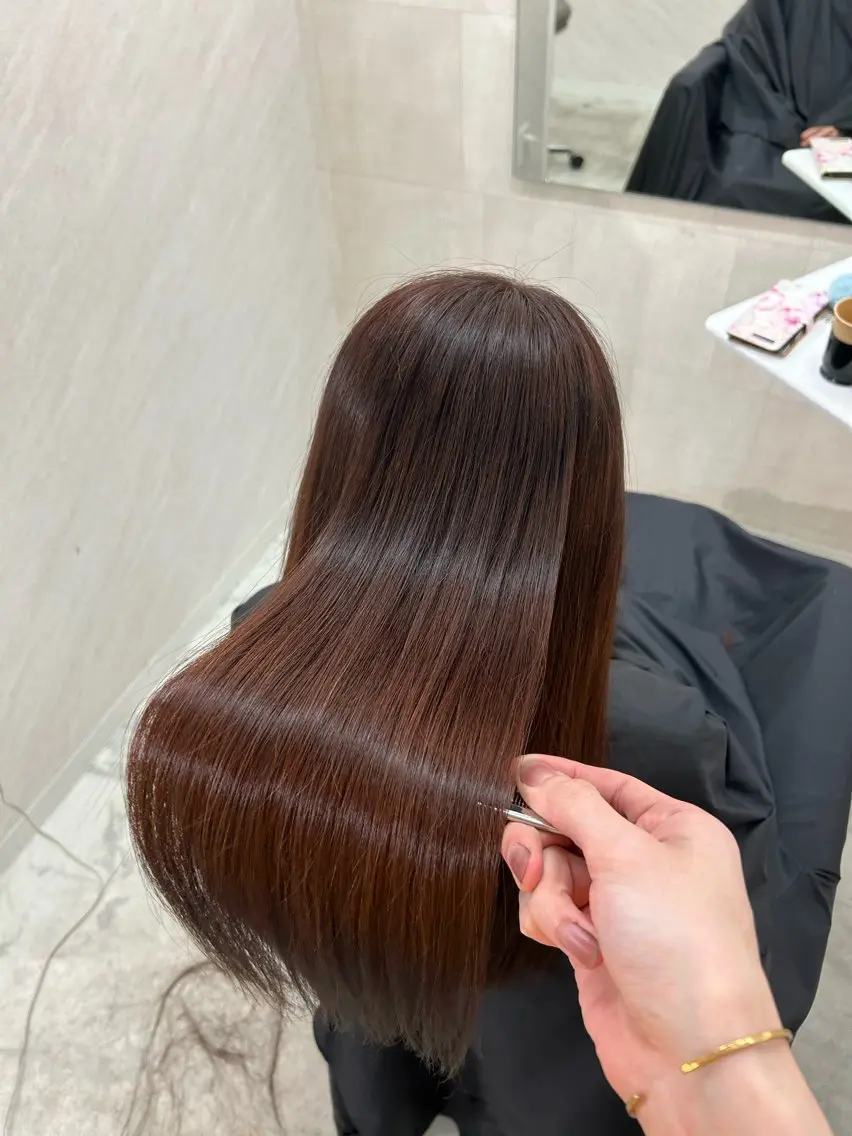 セミロング カット ヘアカラー トリートメント 韓国ヘア🇰🇷艶髪 /SHOSEIのヘアスタイル