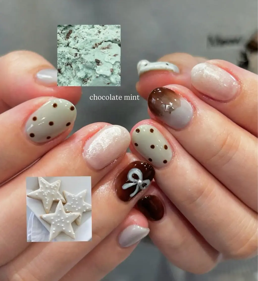 ネイル フレンチネイル グラデーション ラメ(グリッター) マグネットネイル ミラーネイル ハンドネイル Lumi de nailsのネイルデザイン