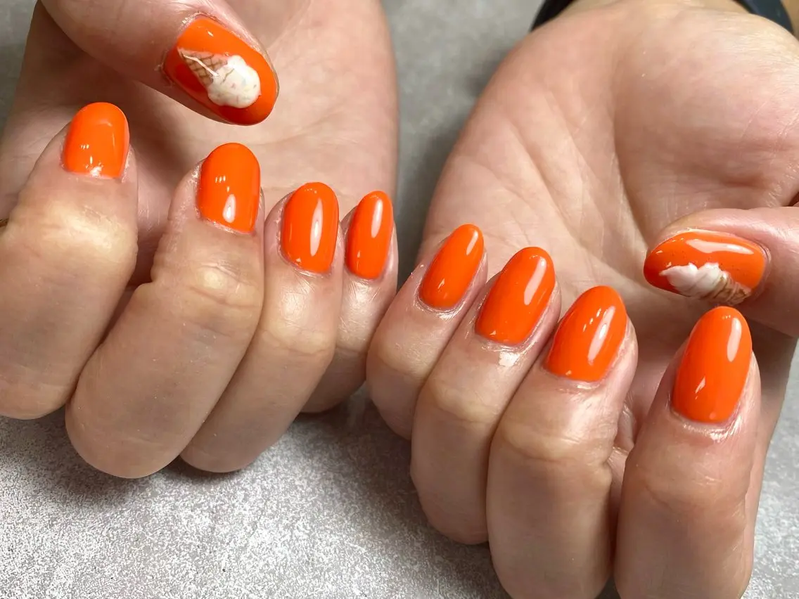 ネイル ワンカラーネイル ハンドネイル nailsalon e'clatのネイルデザイン