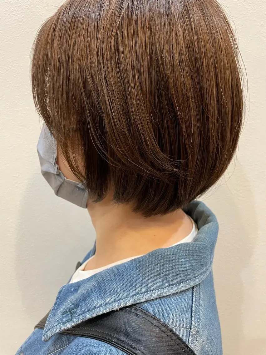 ショート ボブ 似合わせカット カット ヘアカラー トリートメント 札幌栄町メンズパーマ 近藤かなたのヘアスタイル