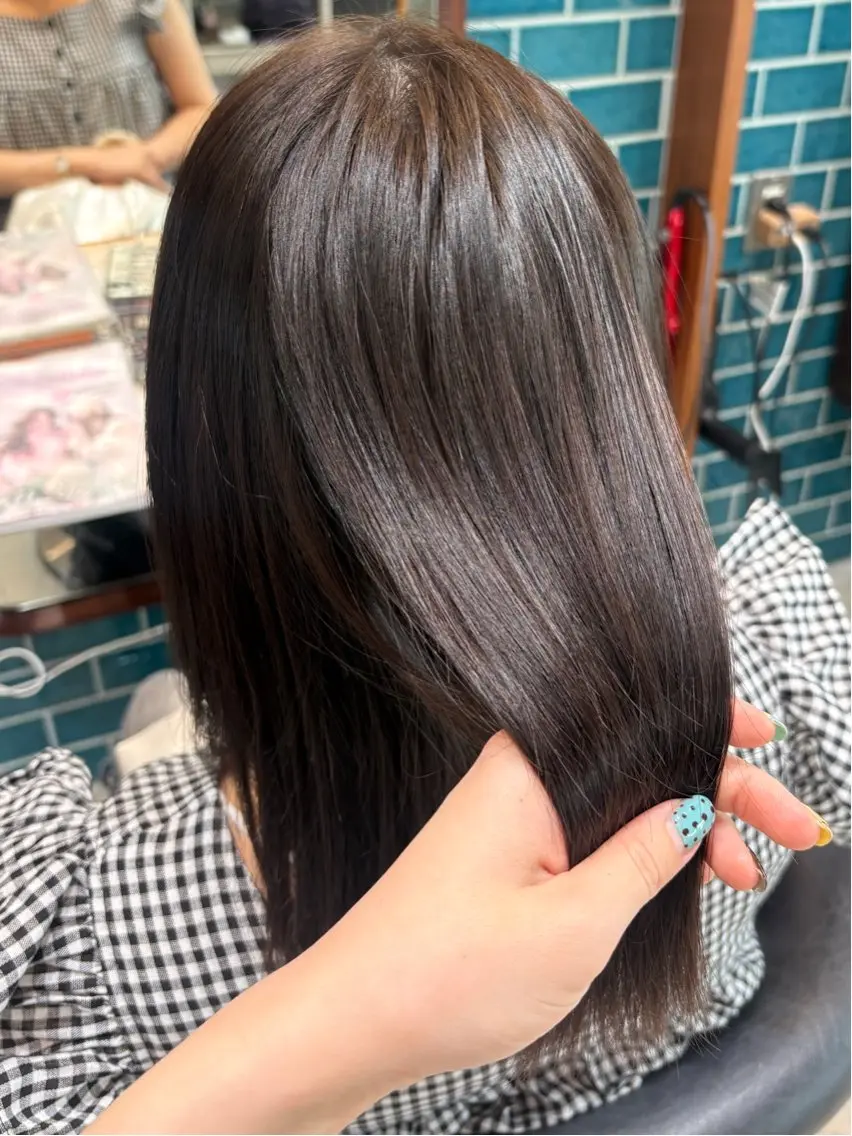 カラー グレージュ ヘアカラー 縮毛矯正/透明感カラ ー🍒/Kannaのヘアスタイル